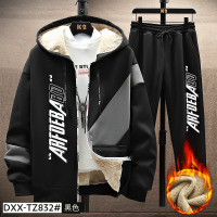 NEW LAKE男士外套秋冬加绒加厚羔绒运动套装夹克男装衣服百搭秋装上衣潮夹克