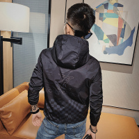 NEW LAKE网红百搭社会夹克男韩版潮流痞帅袄子精神小伙外套连帽潮牌棉衣服夹克