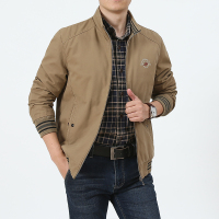 NEW LAKE库宾森冬季加绒加厚棉夹克男士上衣40岁中老年宽松保暖冬装外套夹克