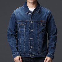 NEW LAKE男士夹克秋季韩版潮流宽松百搭中年爸爸外套春秋休闲男装牛仔衣服夹克