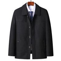 NEW LAKE爸爸外套春秋薄款夹克中老年人男装爷爷上衣宽松秋季衣服60-70岁夹克