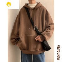 FISH BASKET520g卫衣男春秋款连帽衣服秋季新款美式男士上衣冬季加绒外套