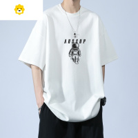 FISH BASKET季短袖t恤男生潮牌宽松青少年初中高中学生大童五分袖体恤