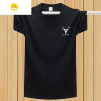 FISH BASKET季男士t恤短袖宽松半袖潮流圆领体恤加大码胖子汗衫上衣丅