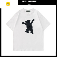 FISH BASKETW11DON短袖t恤男小熊2024年新款季宽松情侣装上衣潮牌ins