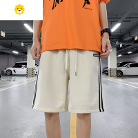 FISH BASKET美式条纹篮球短裤男士潮流宽松2024季外穿休闲速干运动五分裤子