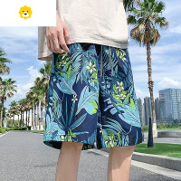 FISH BASKET季沙滩裤男潮牌薄款花短裤居家休闲大裤衩子2024新款宽松可下水