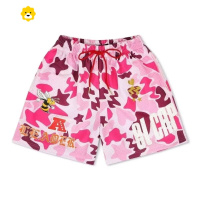 FISH BASKET季美式迷彩运动短裤男士篮球训练速干四分裤潮牌不过膝宽松球裤