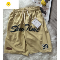 FISH BASKET发泡印花休闲运动短裤男季美式复古高街五分裤ins潮牌休闲短裤5