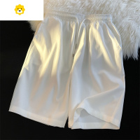 FISH BASKET绿色冰丝速干休闲运动短裤男士家居服睡裤oversize潮牌五分裤子