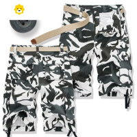 FISH BASKET季薄款迷彩裤男士短裤男休闲男裤中裤沙滩裤五分男