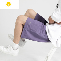 FISH BASKET冰丝速干运动短裤男季户外梭织多巴胺沙滩透气防晒休闲五分裤子