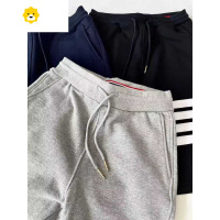 FISH BASKET[牛货推荐]四杠毛圈宽松五分裤潮流男女情侣装休闲运动短裤