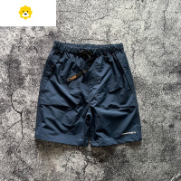 FISH BASKET季轻薄透气防水户外速干运动短裤宽松腰带休闲五分裤男刺绣中裤