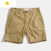 FISH BASKET日系工装裤运动男式四分休闲短裤中裤美式直筒三分裤多袋裤