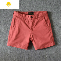 FISH BASKET休闲短裤男潮修身纯色三分四分裤季潮牌弹力3分4分裤超短裤