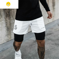 FISH BASKET运动裤男短裤五分内衬双层防走光速干弹力透气吸湿排汗健身肌肉型
