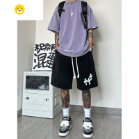 FISH BASKET特大码300斤短裤男女装季薄款宽松休闲水洗做旧运动五分裤2