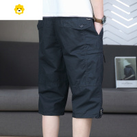 FISH BASKET2024季新款直筒伐木工装短裤男士宽松百搭多口袋休闲七分裤