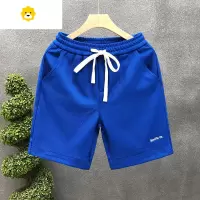 FISH BASKET流行克莱因蓝休闲短裤男款潮牌五分裤2023季新款男士宽松五分裤