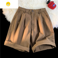 FISH BASKET咖色工装短裤男士胖子加肥加大码