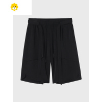 FISH BASKET季冰丝直筒西装短裤男士季薄款沙滩裤潮牌宽松百搭休闲五分裤