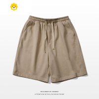 FISH BASKET季新款抽绳短裤男ins美式复古街头风宽松潮牌运动五分裤