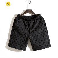 FISH BASKET男装2024新款短裤男季精小伙潮牌植绒五分裤男士青年休闲裤