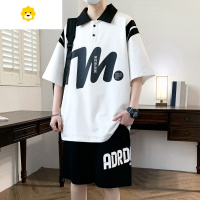 FISH BASKET季短袖t恤男孩12-15岁青少年学生帅气POLO衫13大童男装套装