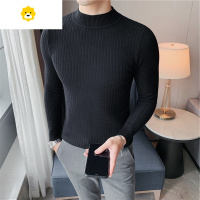 FISH BASKET半高领毛衣男季韩版修身内搭男士打底衫高级感男生针织毛线衣