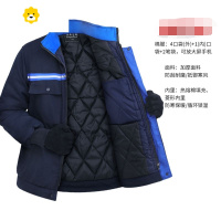 FISH BASKET季棉服男加厚防寒p暖反光条夹克棉衣户外劳p冷库工地棉袄