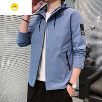 FISH BASKET韩版休闲男款夹克2024新款百搭潮流风衣季加绒加厚外套男装