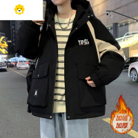 FISH BASKET青少年棉服男生季新款加绒防寒服帅气大童装加厚p暖夹克外套