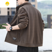 FISH BASKET摇粒绒外套男2024新款季户外运动休闲卫衣大码立领抓绒衣夹克