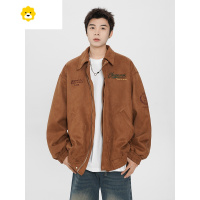 FISH BASKET美拉德飞行夹克男高街痞帅刺绣情侣外套青少年潮牌翻领上衣