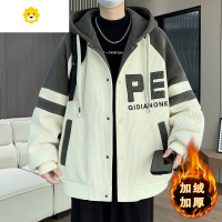 FISH BASKET加绒加厚外套男孩13初中学生棒球服夹克棉衣15岁青少年大童装