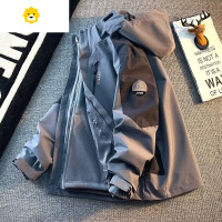 FISH BASKET户外衣外套男三合一可拆卸加绒加厚连帽登山棉服夹克
