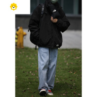 FISH BASKETLH store2024季立领棉服男日系宽松廓形夹克工装棉衣袄外套