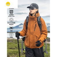 FISH BASKETFT 季露营户外登山服防水休闲连帽夹克男 上衣进藏外套女