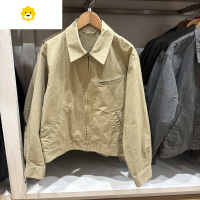 FISH BASKET2025季新款女教练肯豆巴恩风美式工装行政夹克男士外套