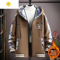 FISH BASKET青少年加绒p暖外套男初中高中学生棒球服夹克帅气大童装棉服