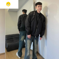 FISH BASKET棉服夹克外套男飞行员超火百搭棒球服情侣装痞帅风衣潮流棉衣