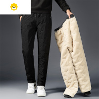 FISH BASKET[特价]羽绒棉裤男女季外穿防水加厚羊羔绒卫裤加绒p暖休闲裤