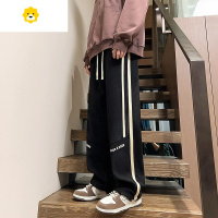 FISH BASKET季休闲长裤子男孩学生帅气青少年大童装加绒直筒运动卫裤厚