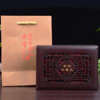安宫丸复古中药丸礼品盒子高档木制雕刻缕空木盒子两丸装空包装盒