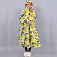 带袖电动摩托车雨衣成人骑行女款时尚雨披帽檐徒步男士防水衣长款