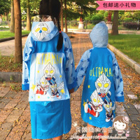 包邮 奥特曼儿童雨衣带书包位 男童雨衣防水学生雨披小黄人蜘蛛侠