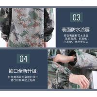 成人长款雨衣男女迷彩加肥加大连体雨衣双层加厚户外徒步劳保雨衣