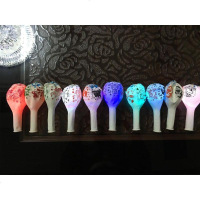 发亮的气球夜光led100个装发光亮灯网红气球批發透明七彩閃光玩具