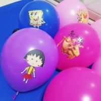 加厚多款圆形彩色卡通人物100个装婚庆儿童套餐可爱气球批發免邮